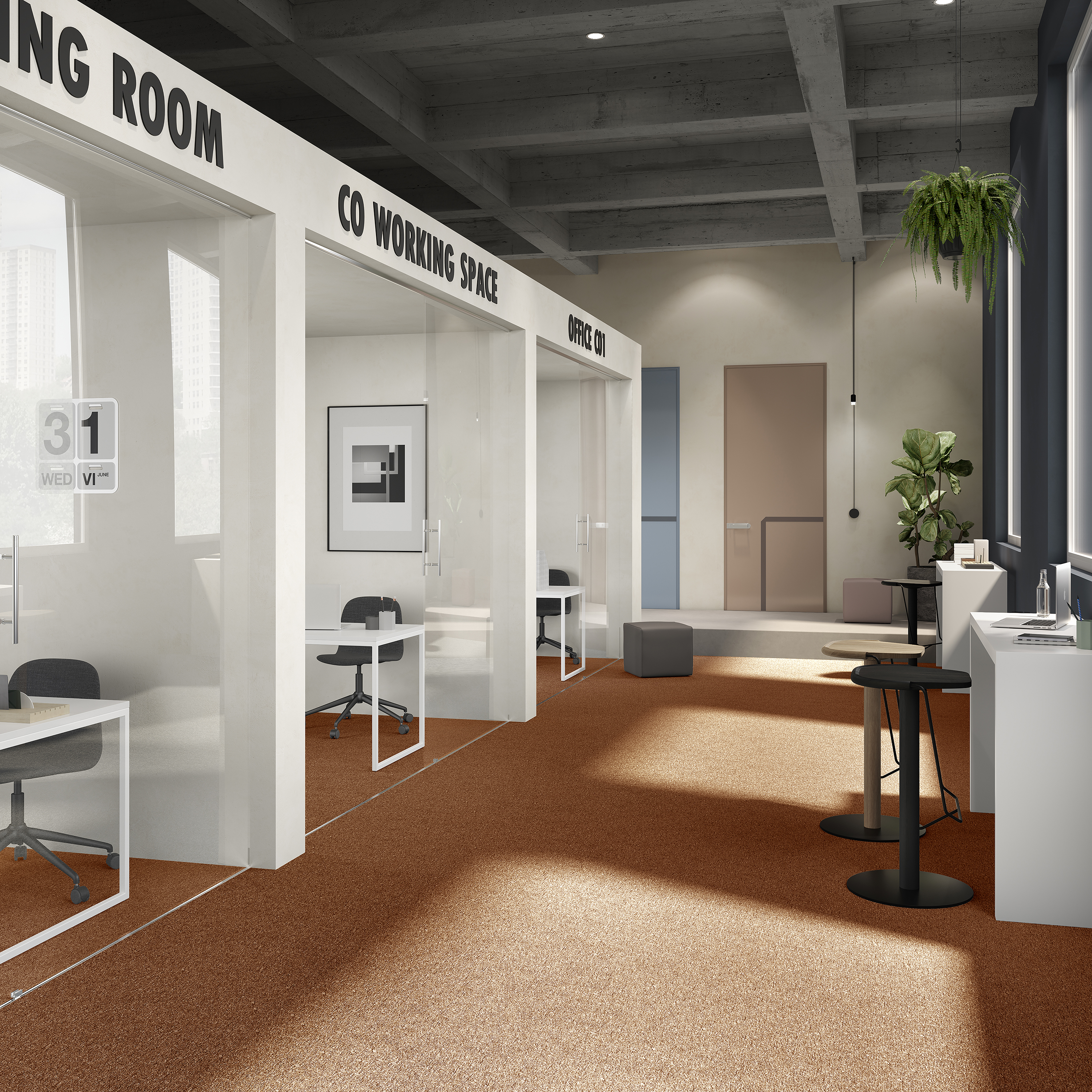 Ковровая плитка Medusa Tile 84 (500*500*5 мм) — купить в Ульяновске