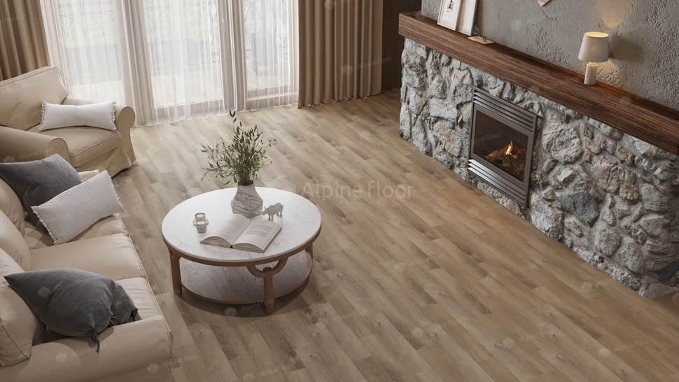 Виниловая плитка "Alpine Floor" Parquet LVT Дуб Синистра (590*118*2,5 мм) — купить в Ульяновске