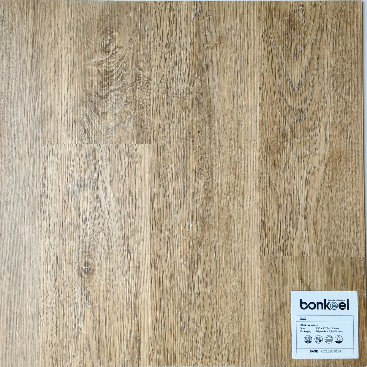 Плитка ПВХ "Bonkeel" Base New 343 (1220*150*3,5 мм) — купить в Ульяновске