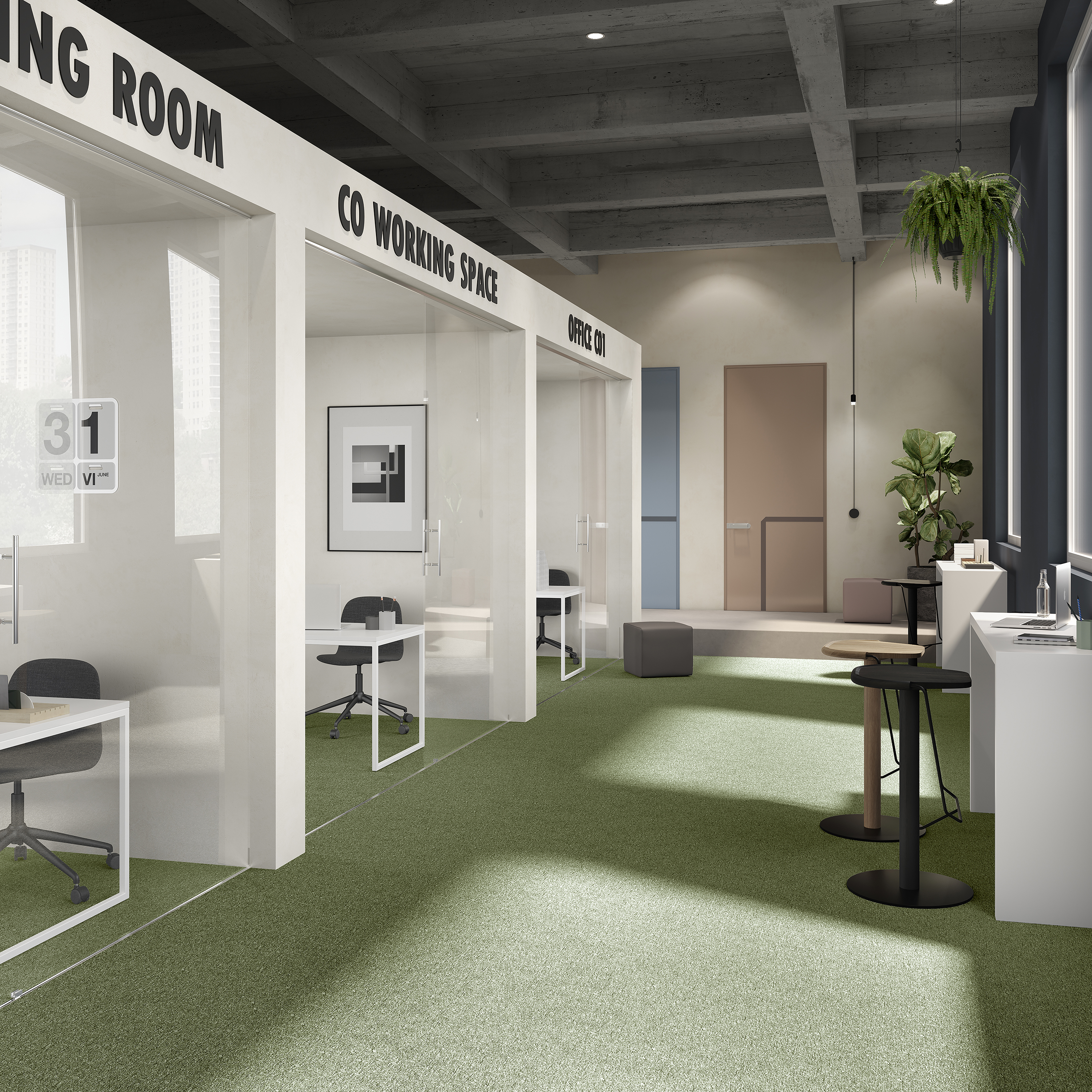 Ковровая плитка Medusa Tile 21 (500*500*5 мм) — купить в Ульяновске