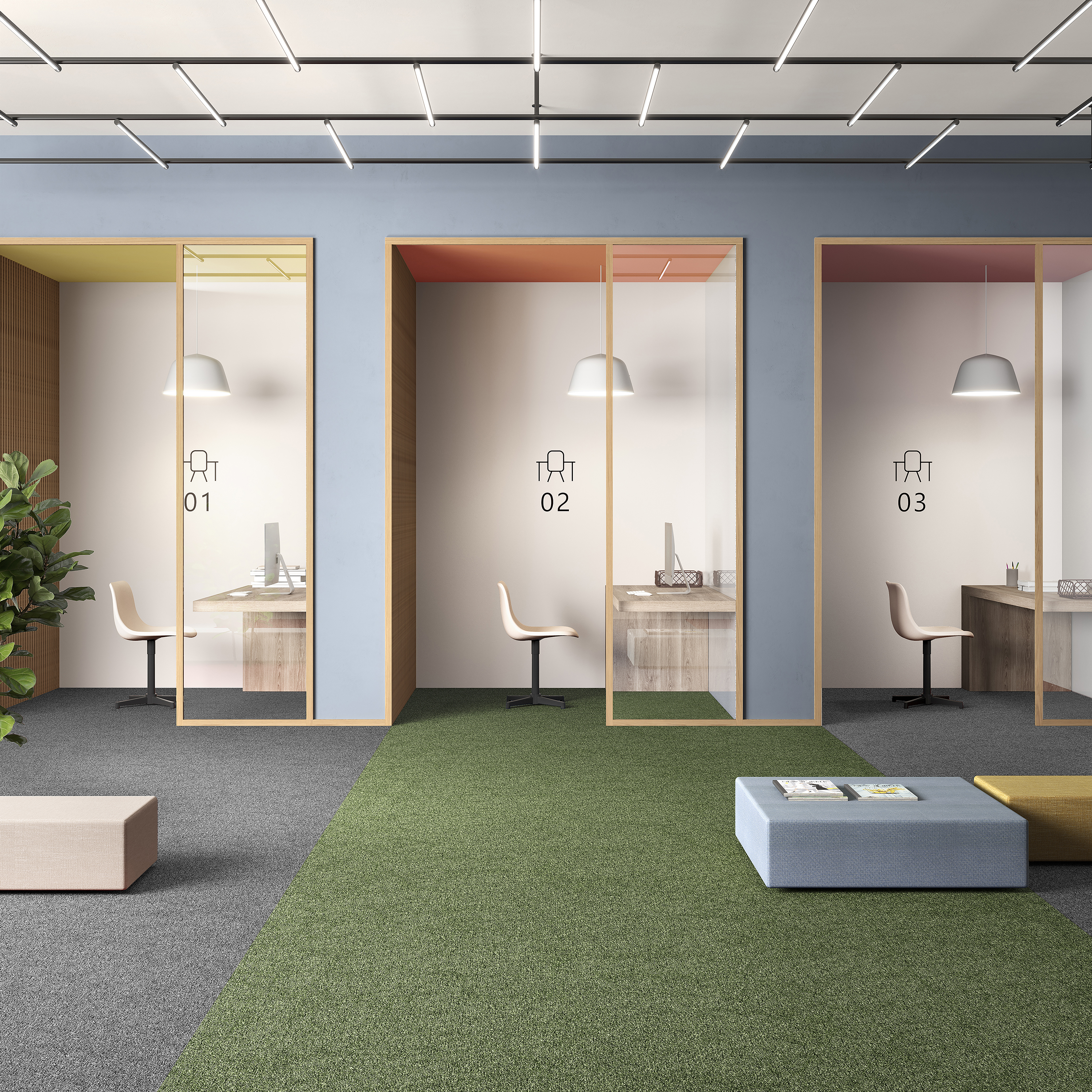 Ковровая плитка Medusa Tile 21 (500*500*5 мм) — купить в Ульяновске