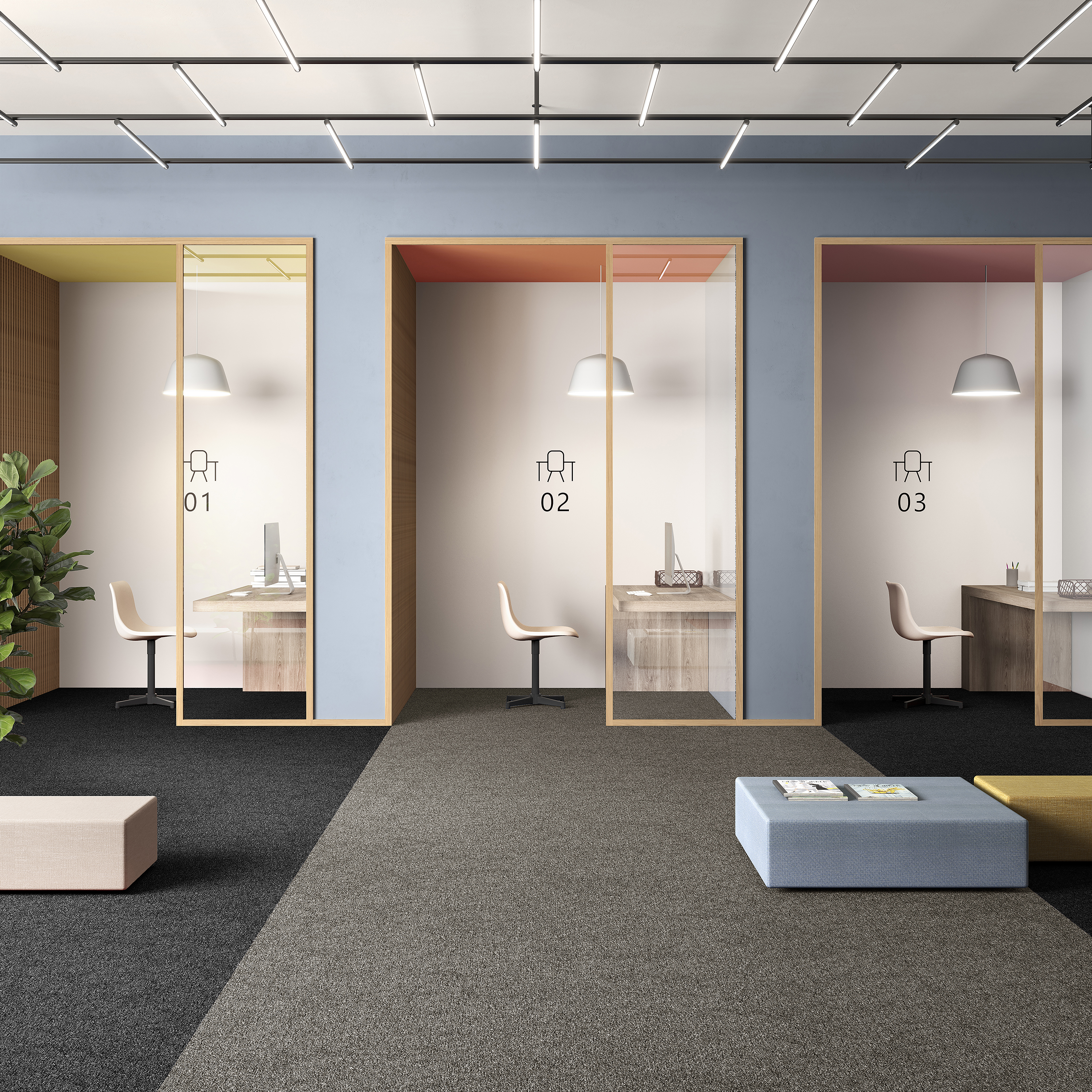 Ковровая плитка Medusa Tile 40 (500*500*5 мм) — купить в Ульяновске