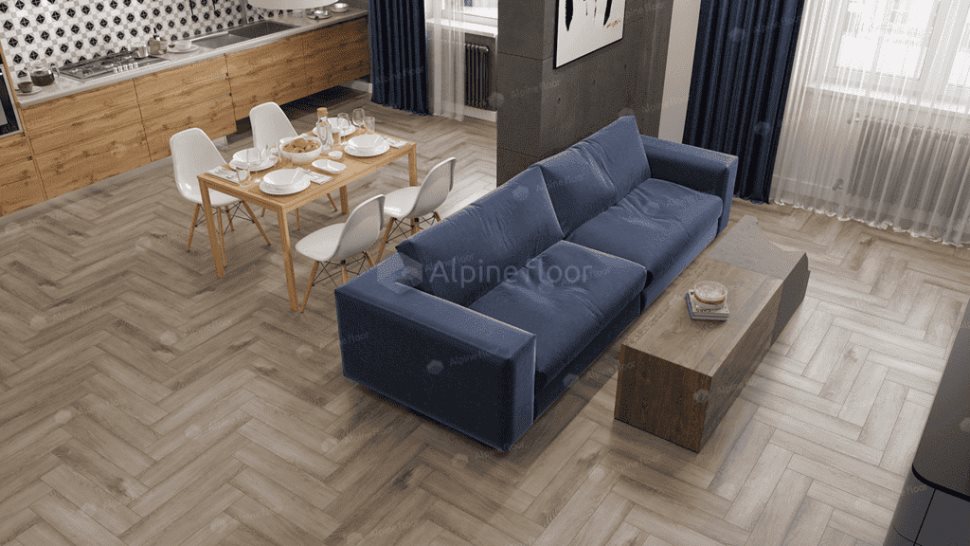 Виниловый ламинат "Alpine Floor" Parquet Light Дуб Исида (600*125*4 мм) — купить в Ульяновске