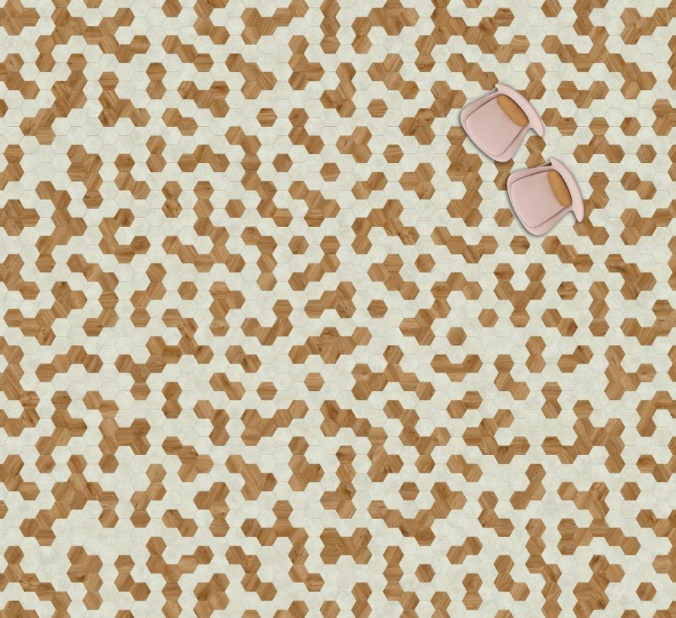 Виниловая плитка "Moduleo" Moods Hexagon 322 (226,32*196*2,5 мм) — купить в Ульяновске