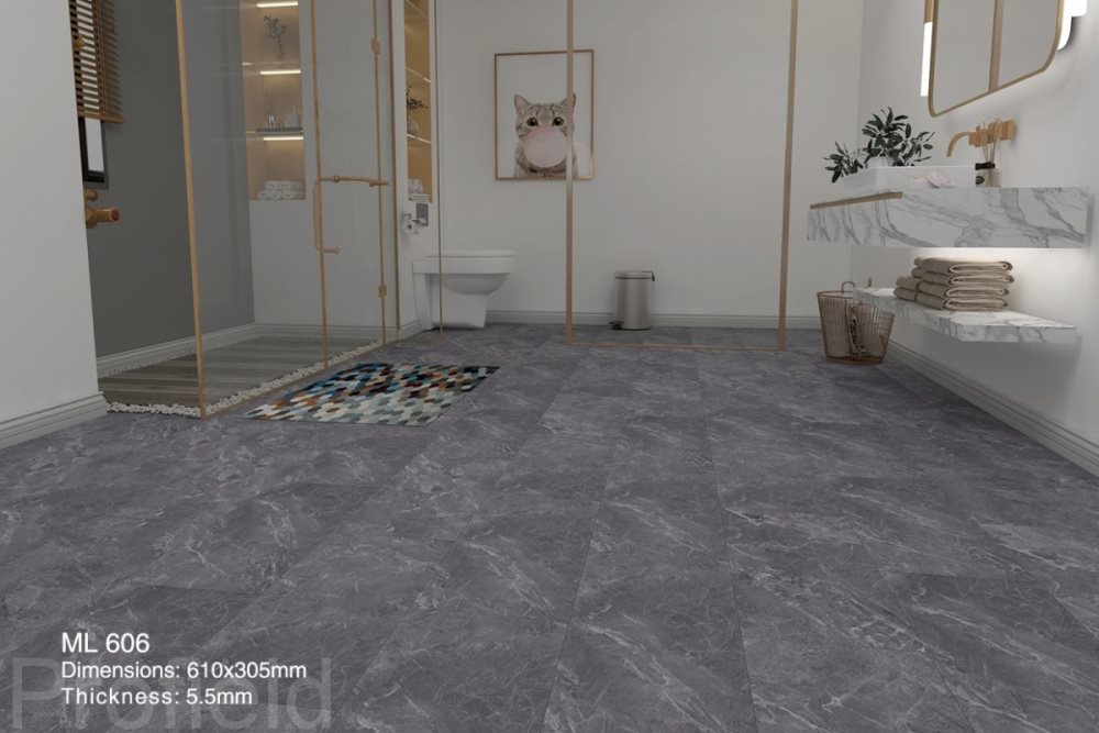 SPC ламинат "Profield" Грей марбл (305*610*5,5 мм) — купить в Ульяновске