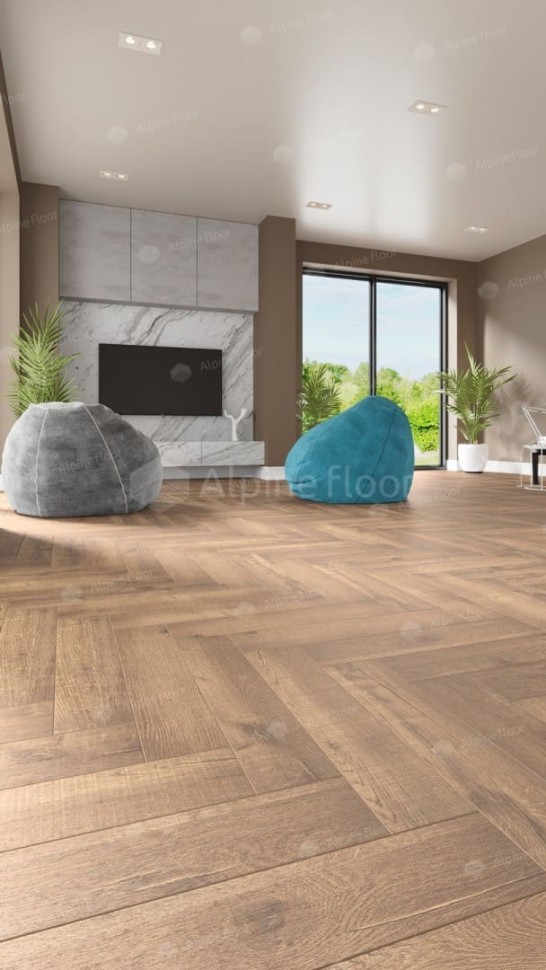 Виниловая плитка "Alpine Floor" Parquet LVT Дуб Royal (590*118*2,5 мм) — купить в Ульяновске