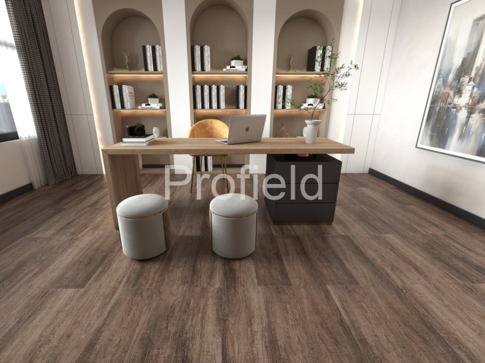 HSPC ламинат "Profield" Дуб темный (1200*228*5,5 мм) — купить в Ульяновске