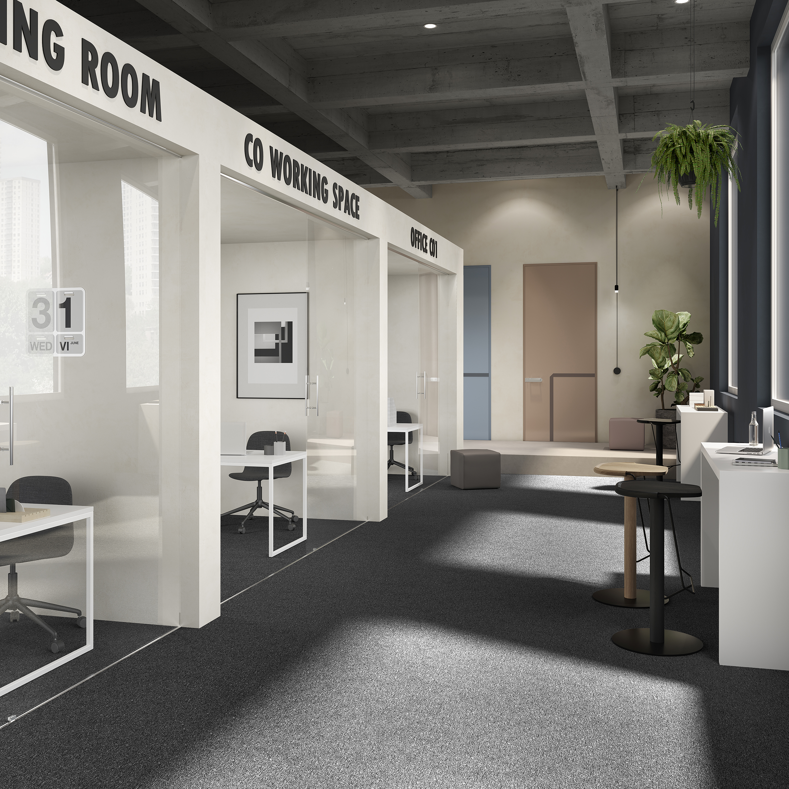 Ковровая плитка Medusa Tile 99 (500*500*5 мм) — купить в Ульяновске