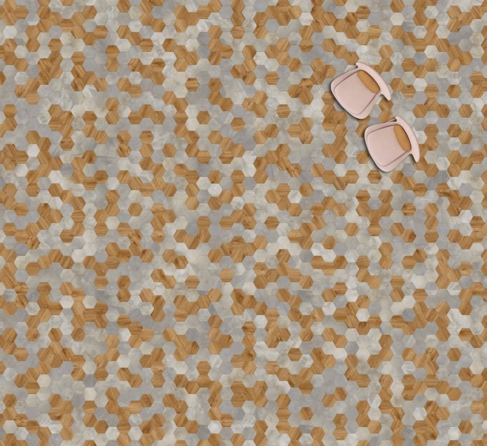 Виниловая плитка "Moduleo" Moods Hexagon 334 (226,32*196*2,5 мм) — купить в Ульяновске