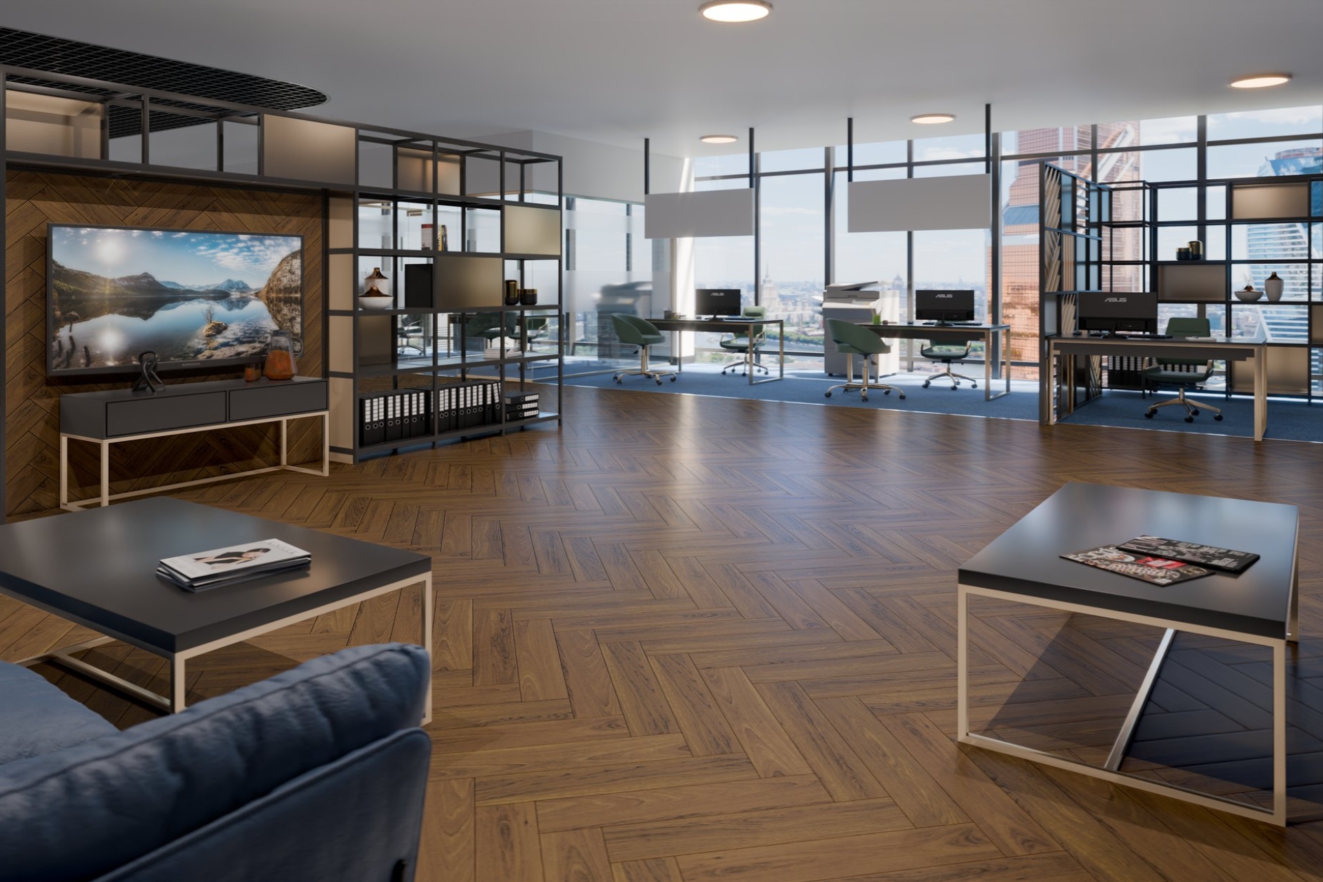 Инженерный паркет «Damy Floor» Ореховый (укладка елочкой) — купить в Ульяновске