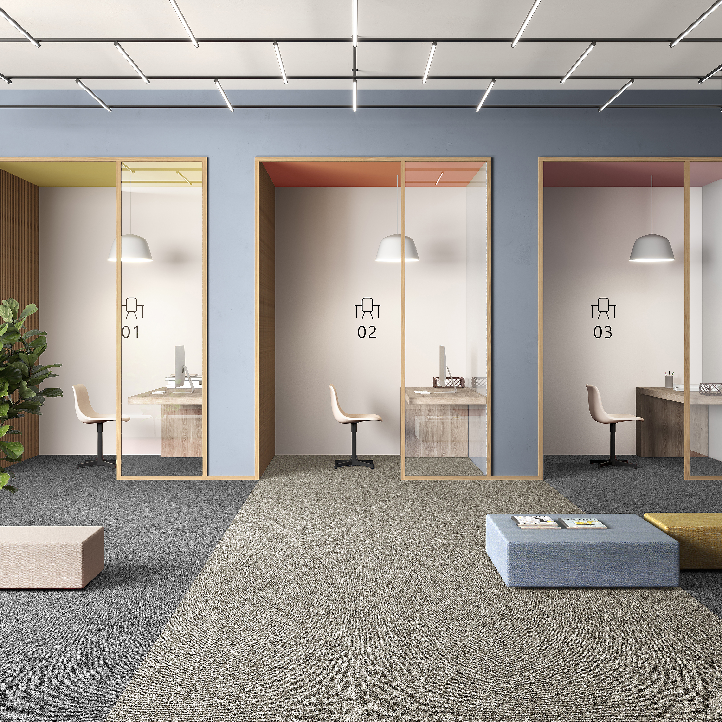 Ковровая плитка Medusa Tile 33 (500*500*5 мм) — купить в Ульяновске