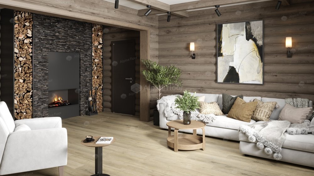 SPC Ламинат "Alpine Floor" Дуб сливочный (1220*183*8 мм) — купить в Ульяновске