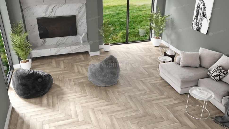 Виниловая плитка "Alpine Floor" Parquet LVT Дуб Натуральный Отбеленный (590*118*2,5 мм) — купить в Ульяновске