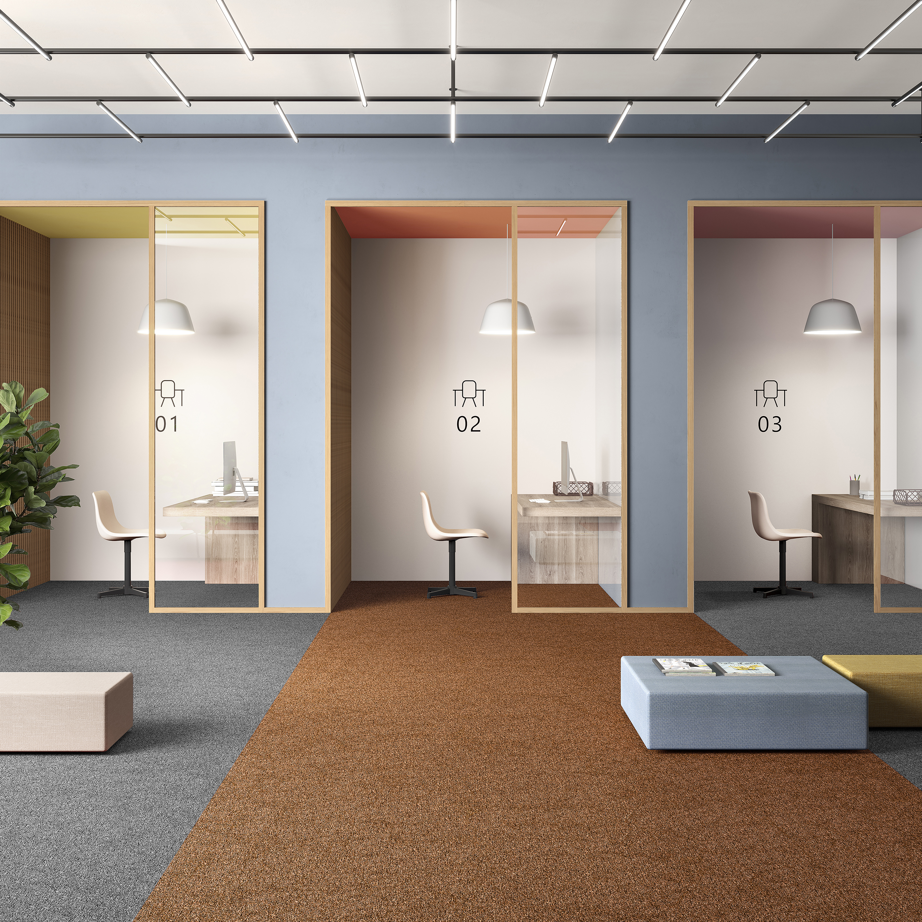 Ковровая плитка Medusa Tile 84 (500*500*5 мм) — купить в Ульяновске