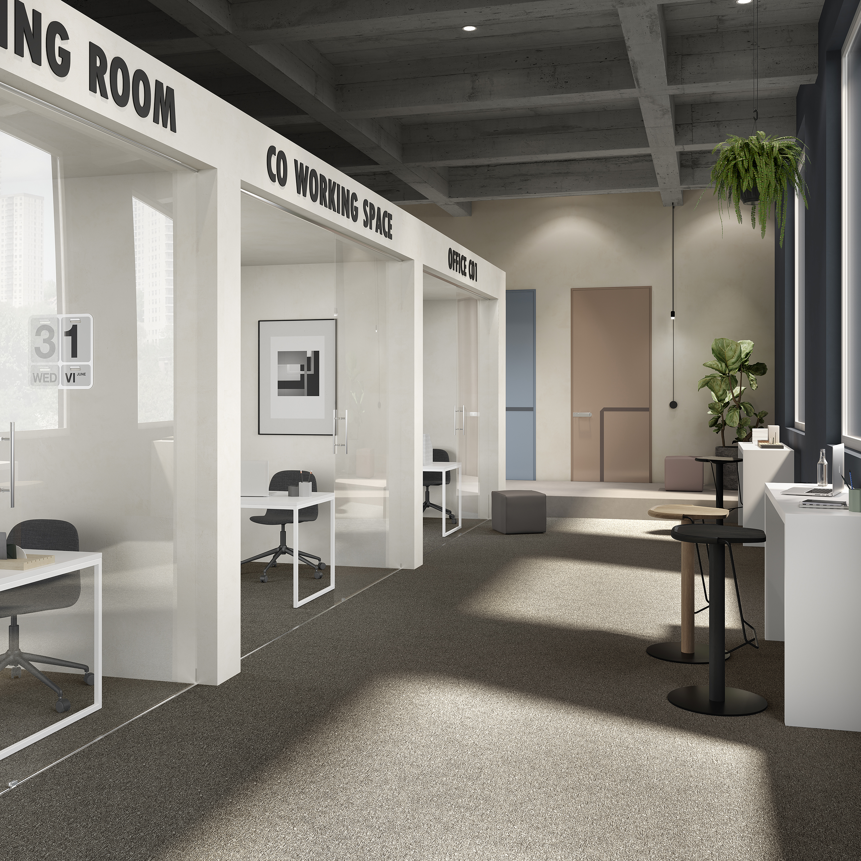 Ковровая плитка Medusa Tile 43 (500*500*5 мм) — купить в Ульяновске