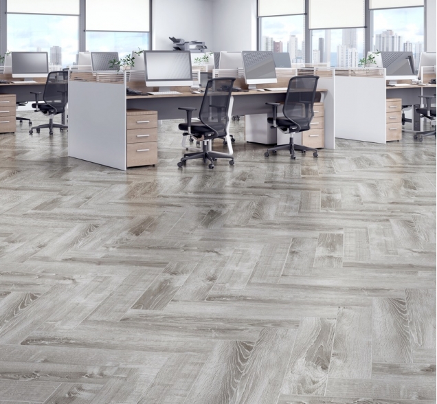 Виниловый ламинат SPC "Cronafloor" Herringbone Дуб Страсбург (640*128*4,5 мм) — купить в Ульяновске