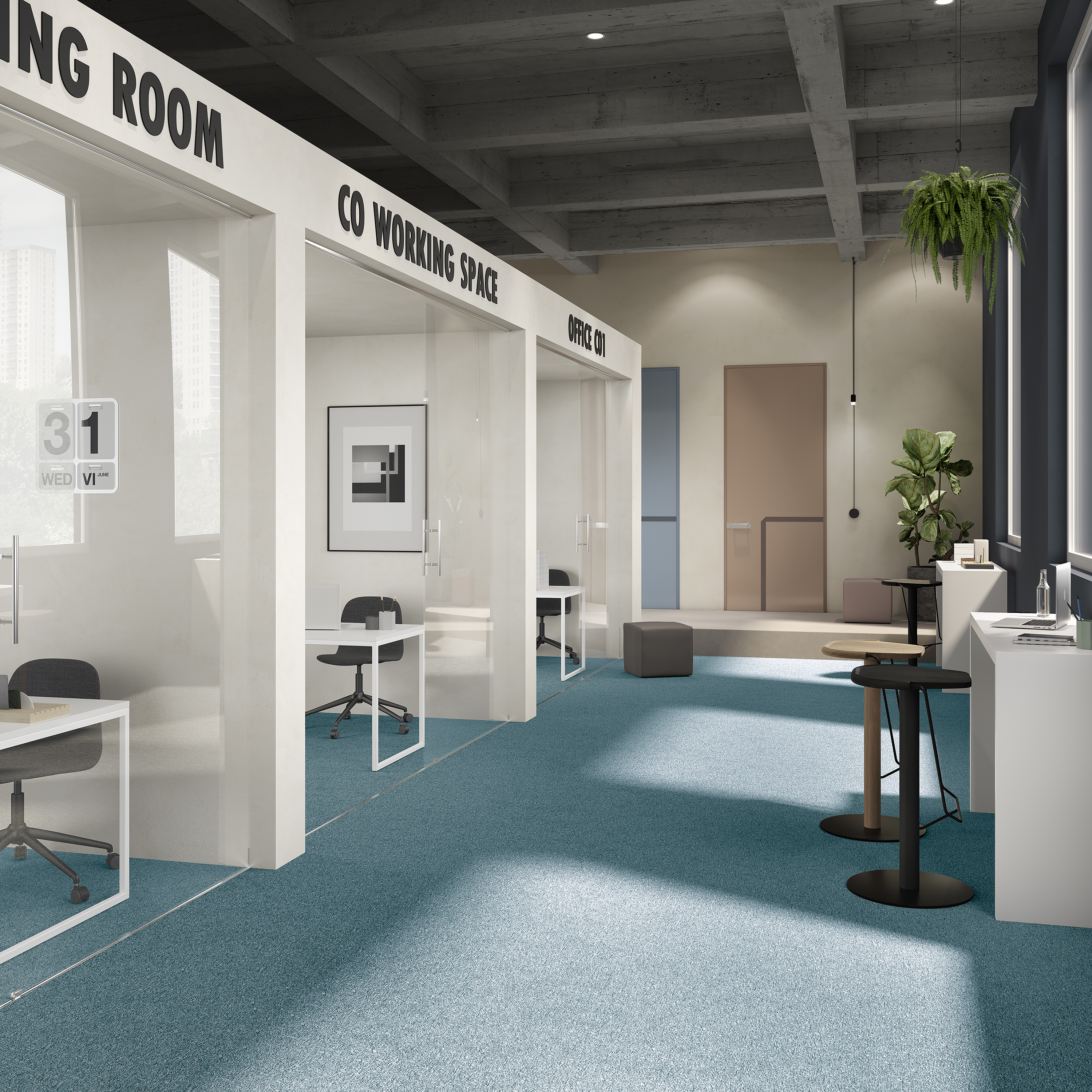 Ковровая плитка Medusa Tile 70 (500*500*5 мм) — купить в Ульяновске