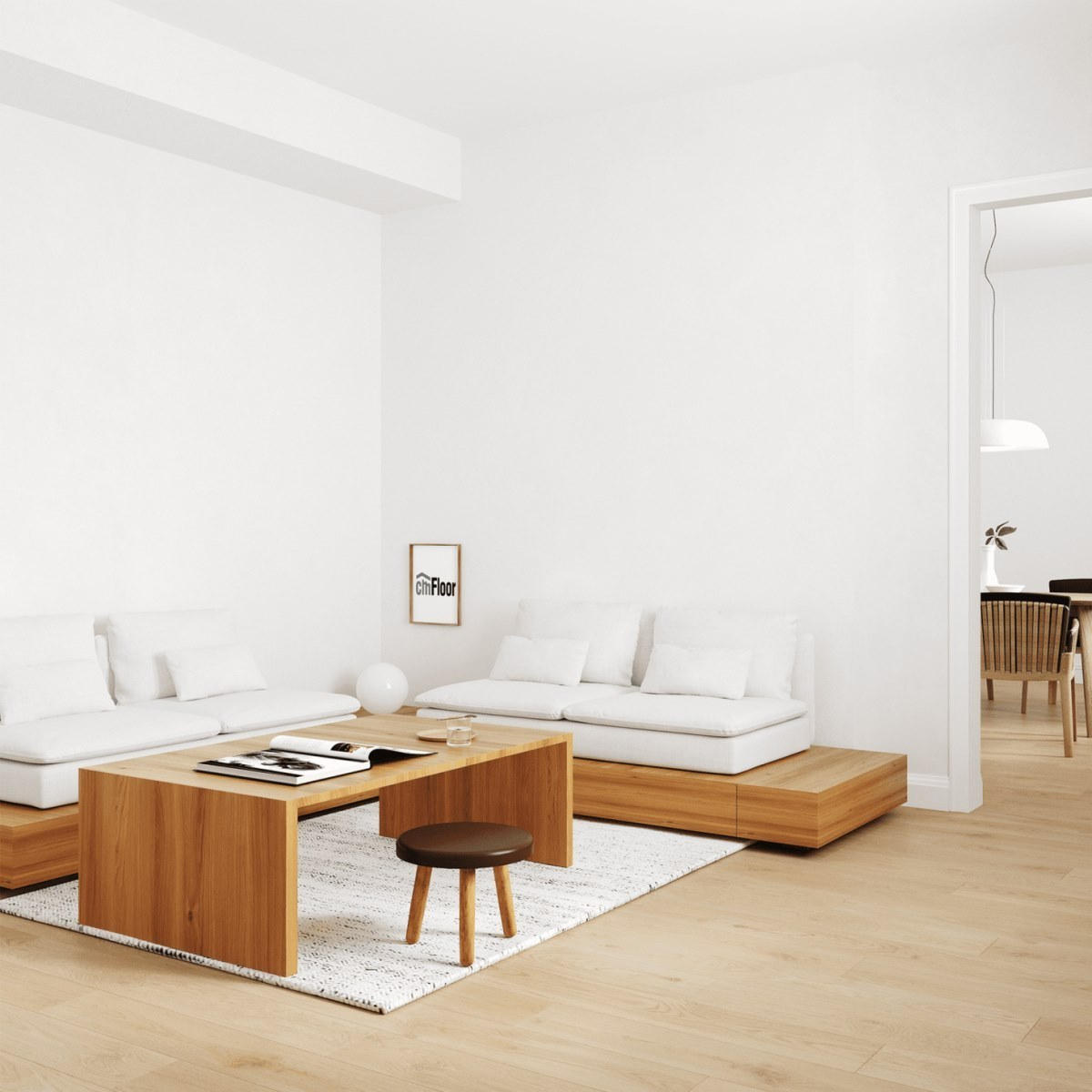 Виниловое напольное покрытие ScandiWood 19 Дуб Шампань (180*1220*5 мм) — купить в Ульяновске