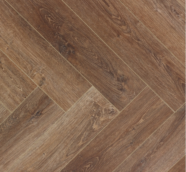 Виниловый ламинат SPC "Cronafloor" Herringbone Дуб Тулуза (640*128*4,5 мм) — купить в Ульяновске