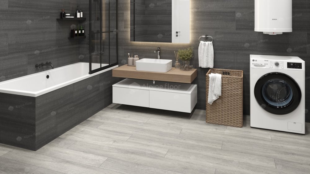 SPC Ламинат "Alpine Floor" Дуб платина (1524*180*8 мм) — купить в Ульяновске