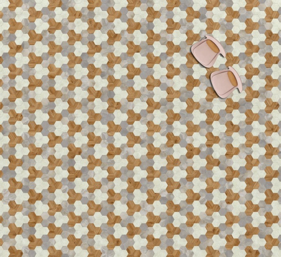 Виниловая плитка "Moduleo" Moods Hexagon 351 (226,32*196*2,5 мм) — купить в Ульяновске