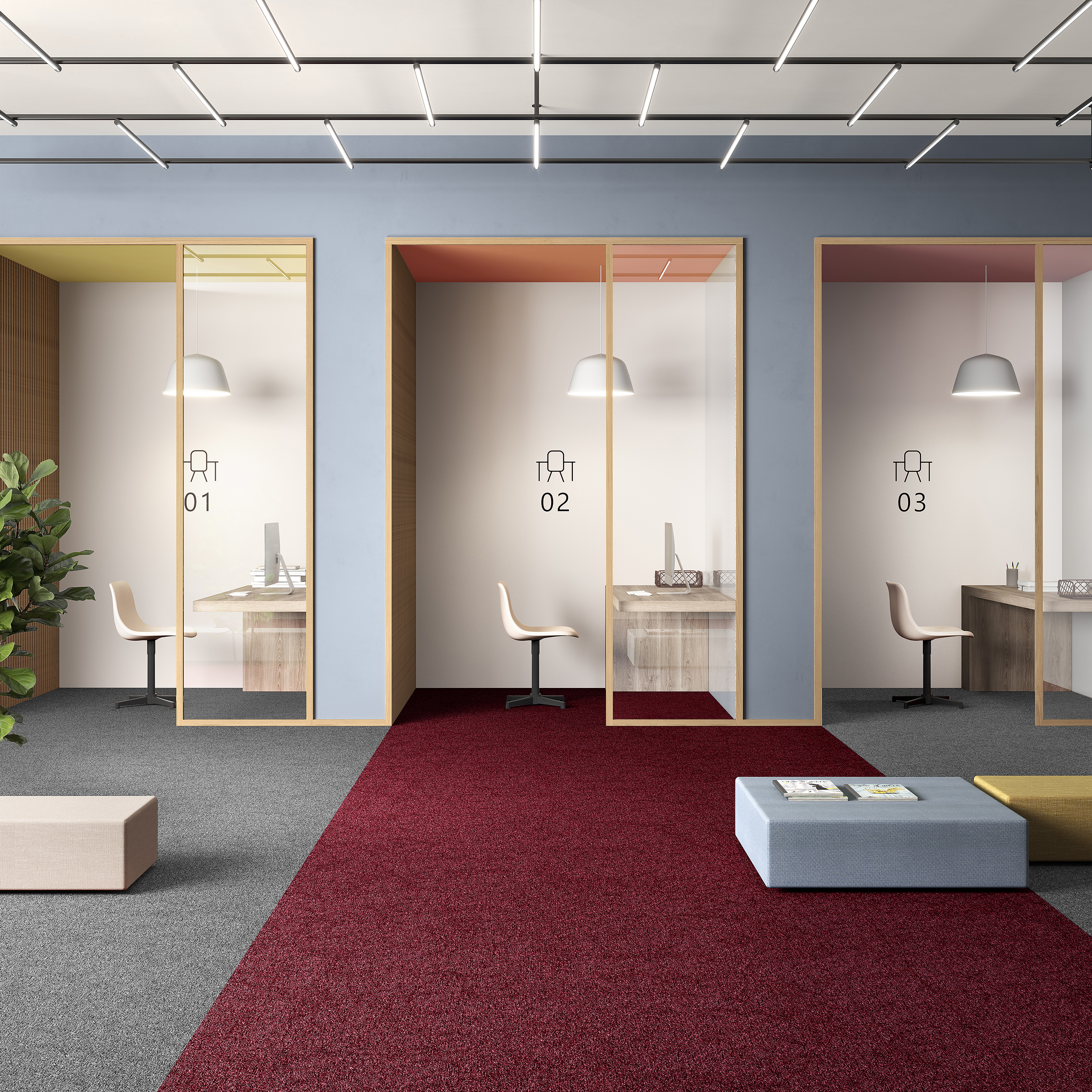 Ковровая плитка Medusa Tile 11 (500*500*5 мм) — купить в Ульяновске