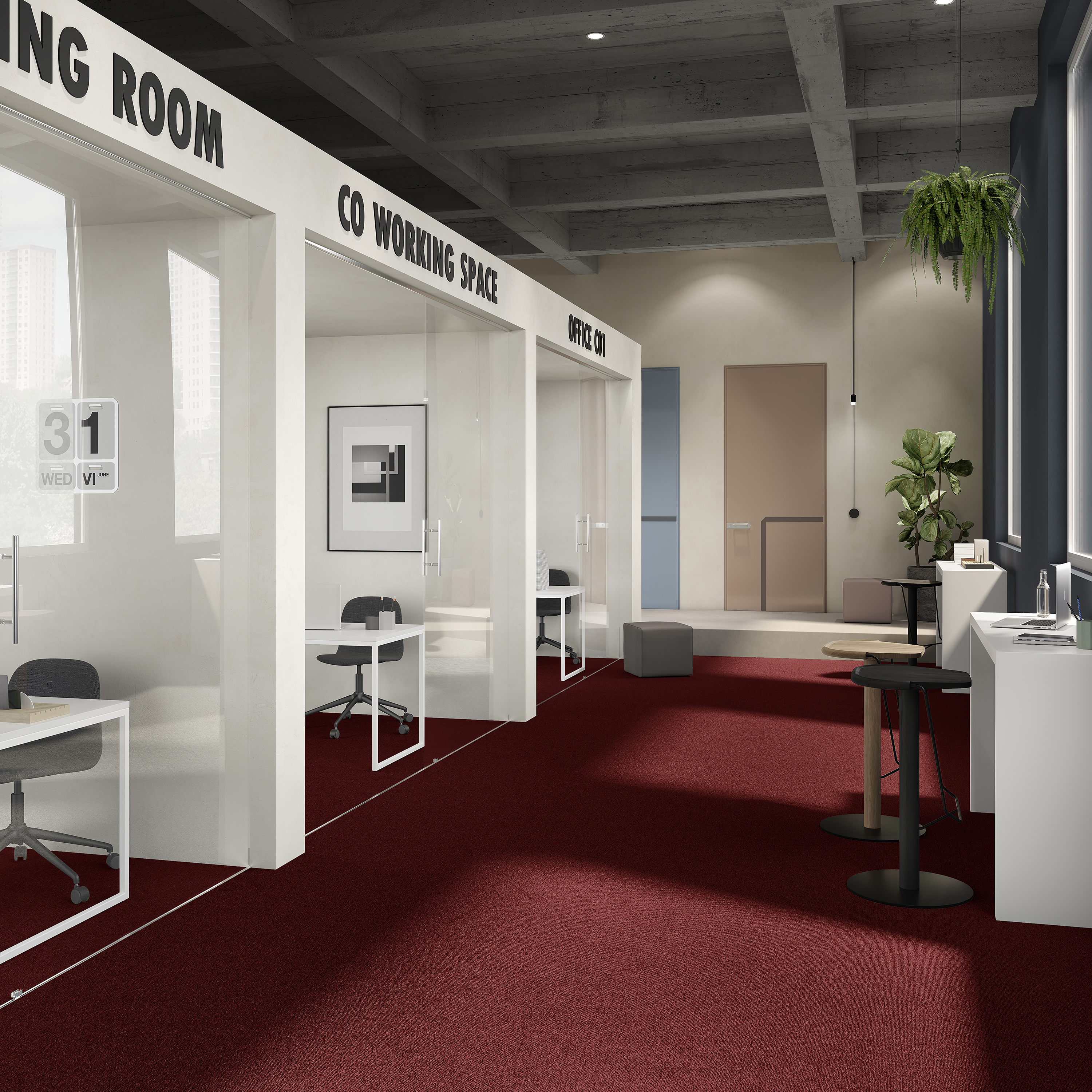 Ковровая плитка Medusa Tile 11 (500*500*5 мм) — купить в Ульяновске