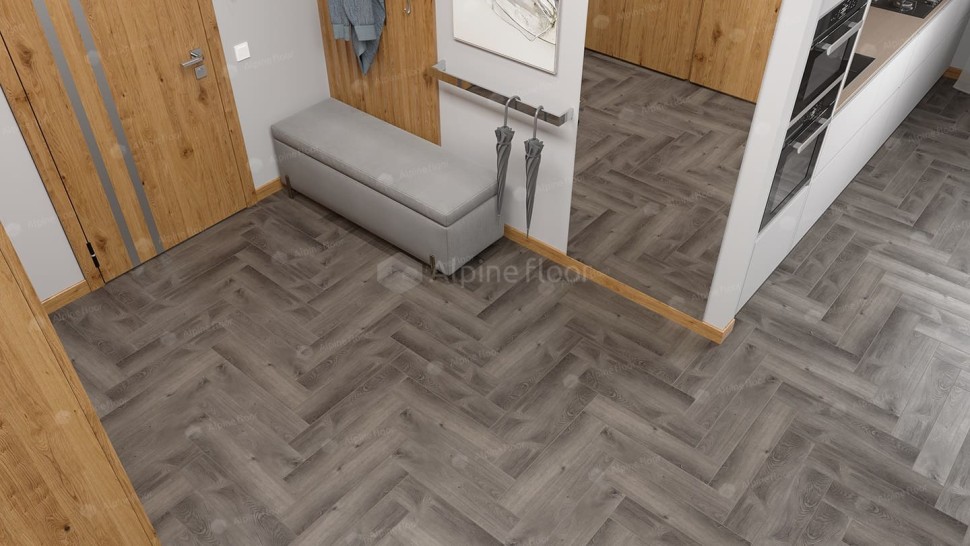 Виниловая плитка "Alpine Floor" Parquet LVT Дуб Мерга (590*118*2,5 мм) — купить в Ульяновске
