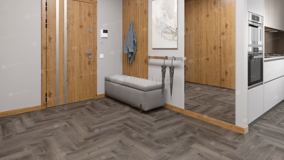 Виниловая плитка "Alpine Floor" Parquet LVT Дуб Мерга (590*118*2,5 мм) — купить в Ульяновске
