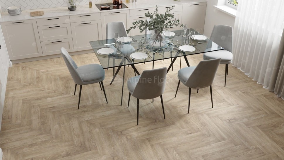 Виниловая плитка "Alpine Floor" Parquet LVT Дуб Ваниль Селект (590*118*2,5 мм) — купить в Ульяновске