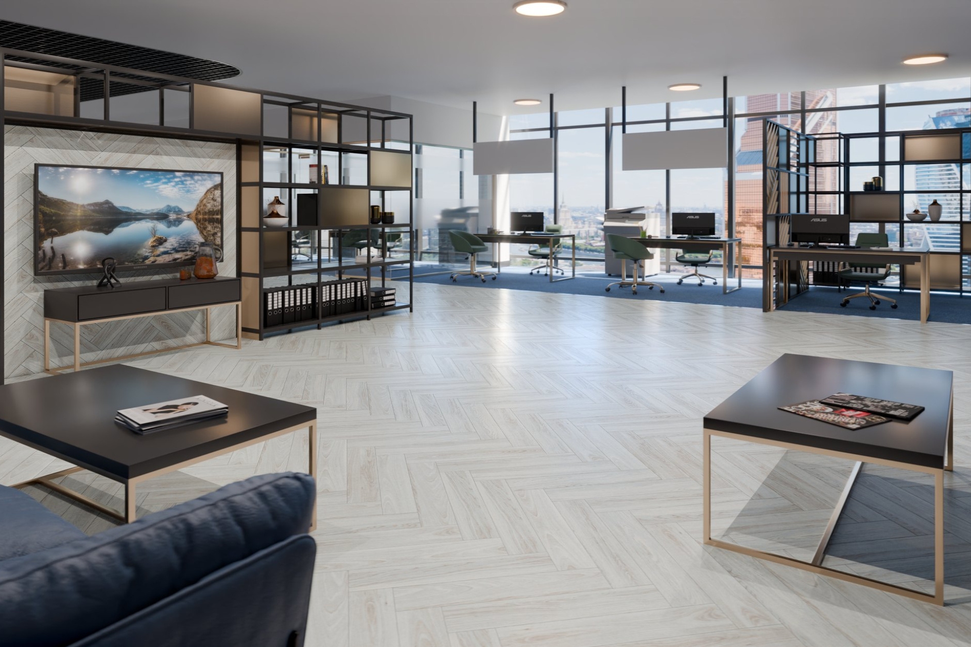 Инженерный паркет «Damy Floor» Ванильный (укладка елочкой) — купить в Ульяновске