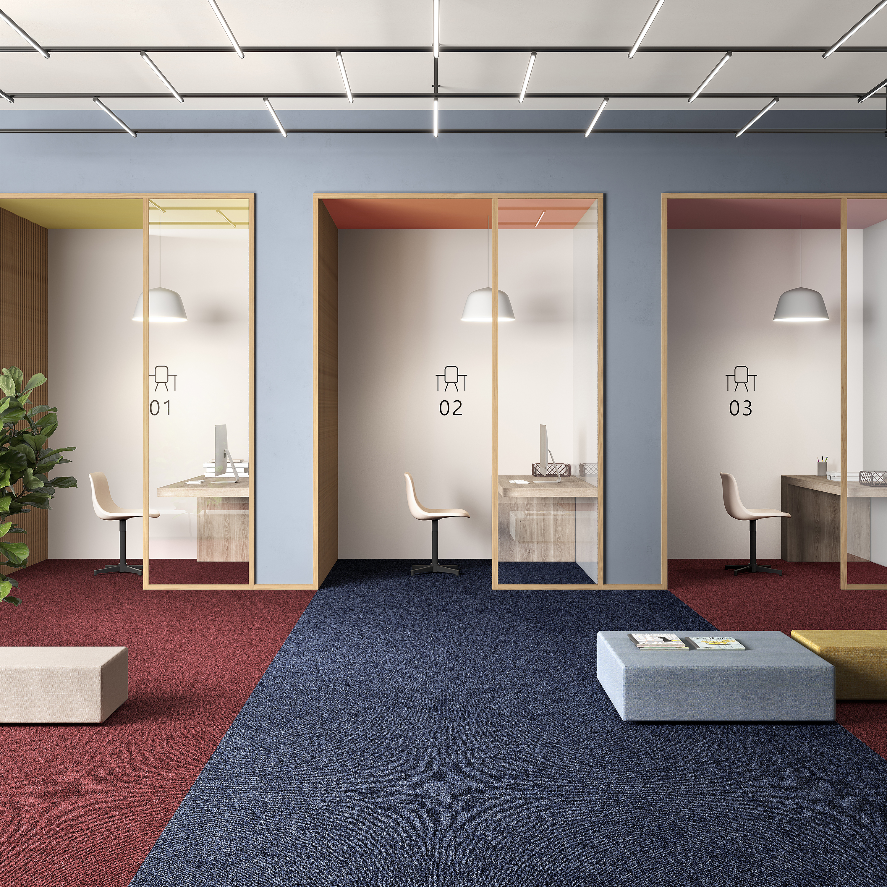 Ковровая плитка Medusa Tile 77 (500*500*5 мм) — купить в Ульяновске