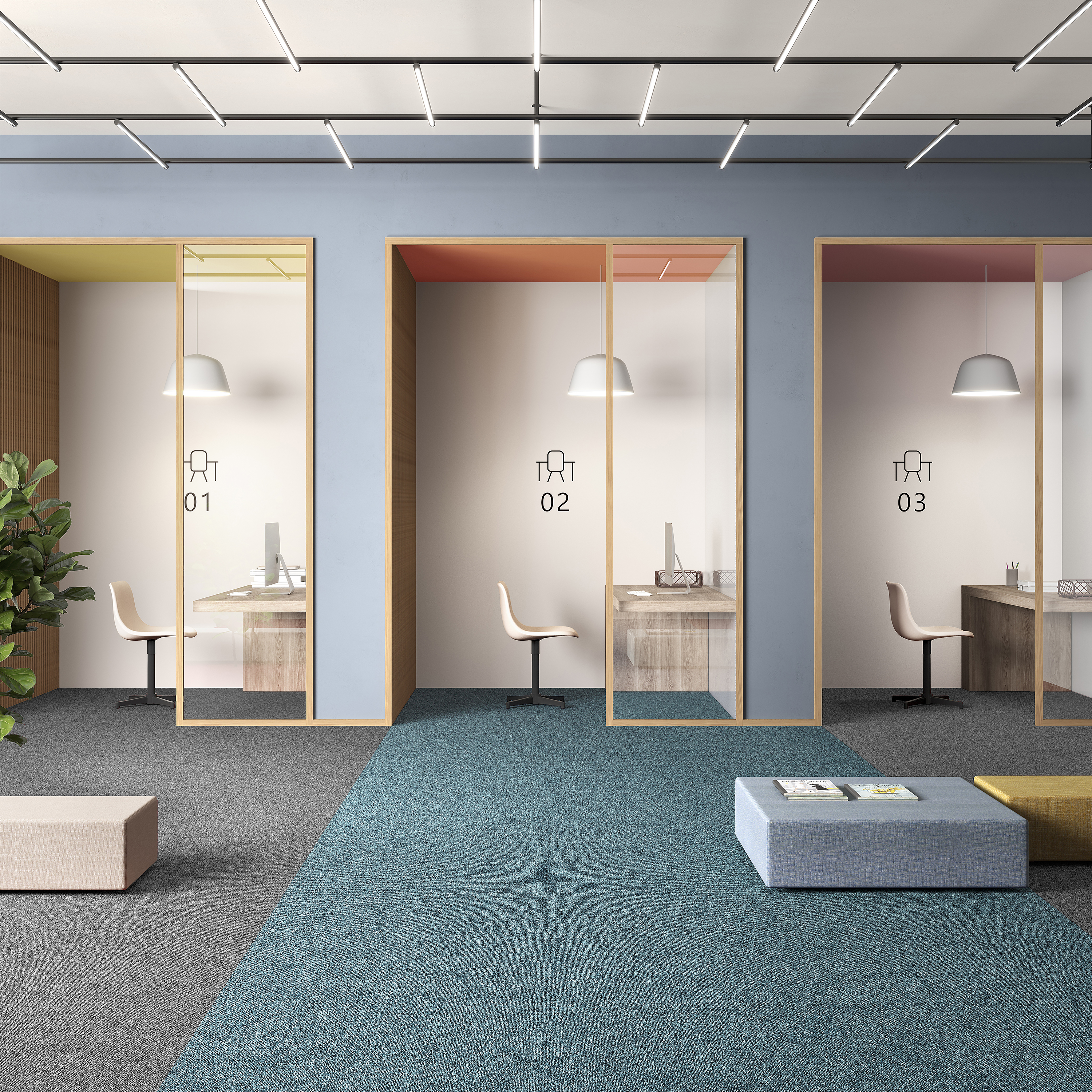 Ковровая плитка Medusa Tile 70 (500*500*5 мм) — купить в Ульяновске