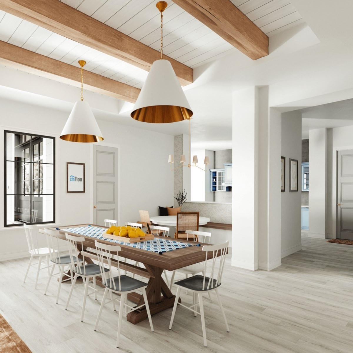 Виниловое напольное покрытие ScandiWood 05 Дуб Ледяной (180*1220*5 мм) — купить в Ульяновске