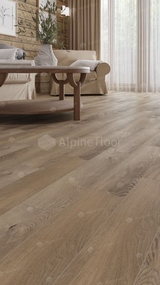 Виниловая плитка "Alpine Floor" Parquet LVT Дуб Синистра (590*118*2,5 мм) — купить в Ульяновске