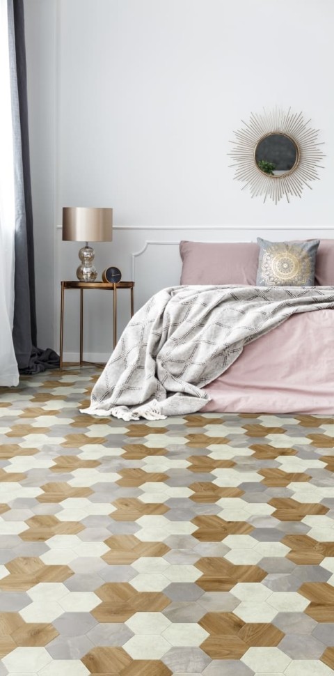 Виниловая плитка "Moduleo" Moods Hexagon 351 (226,32*196*2,5 мм) — купить в Ульяновске