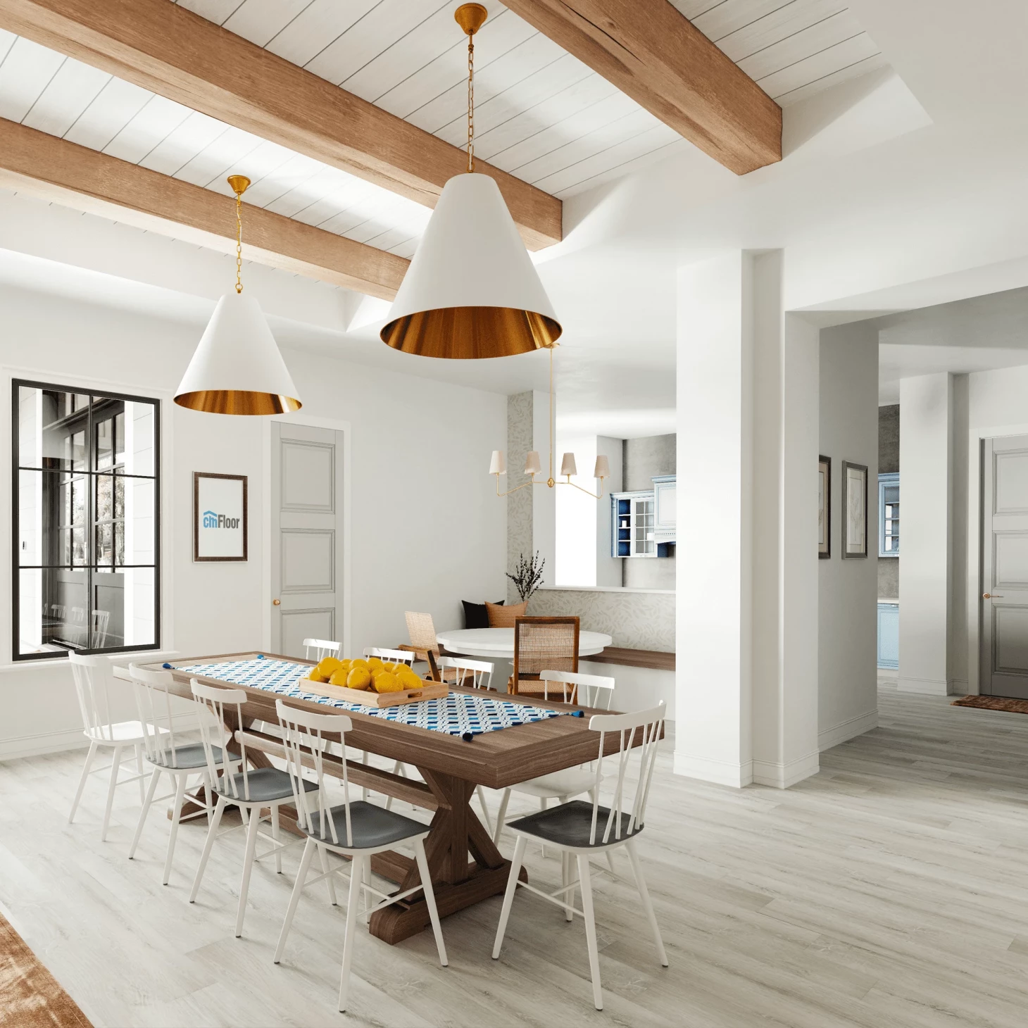 SPC плитка для пола Дуб Ледяной (1220*180*4 мм) — купить в Ульяновске