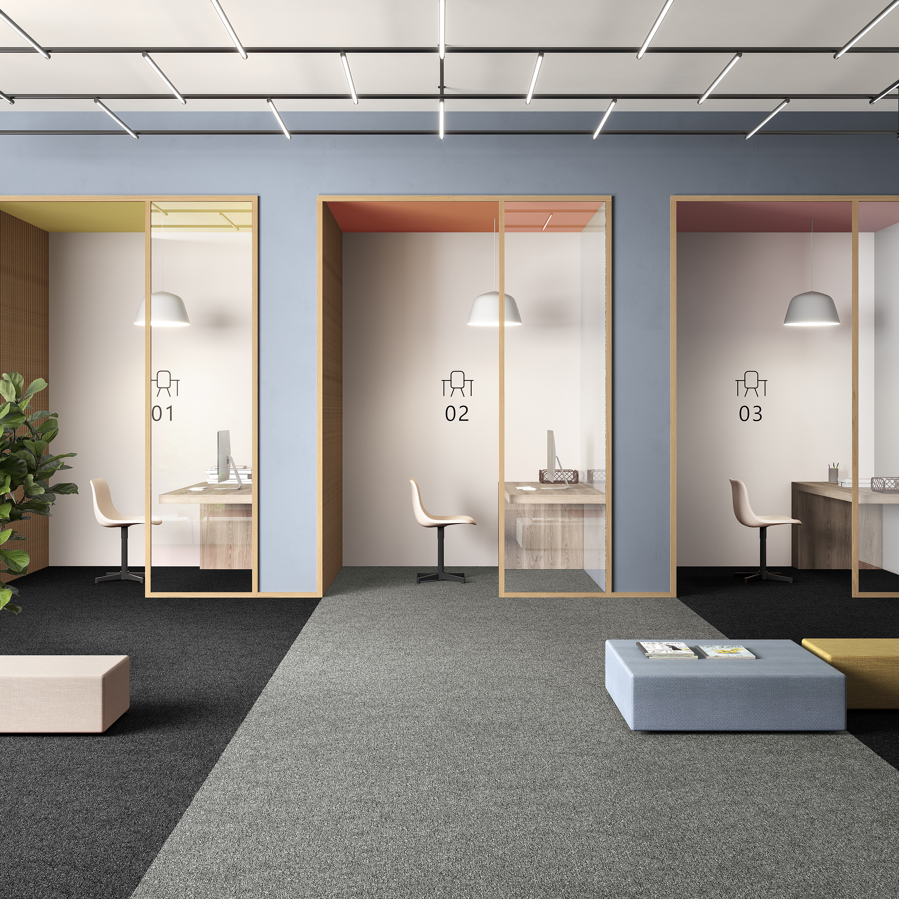 Ковровая плитка Medusa Tile 94 (500*500*5 мм) — купить в Ульяновске