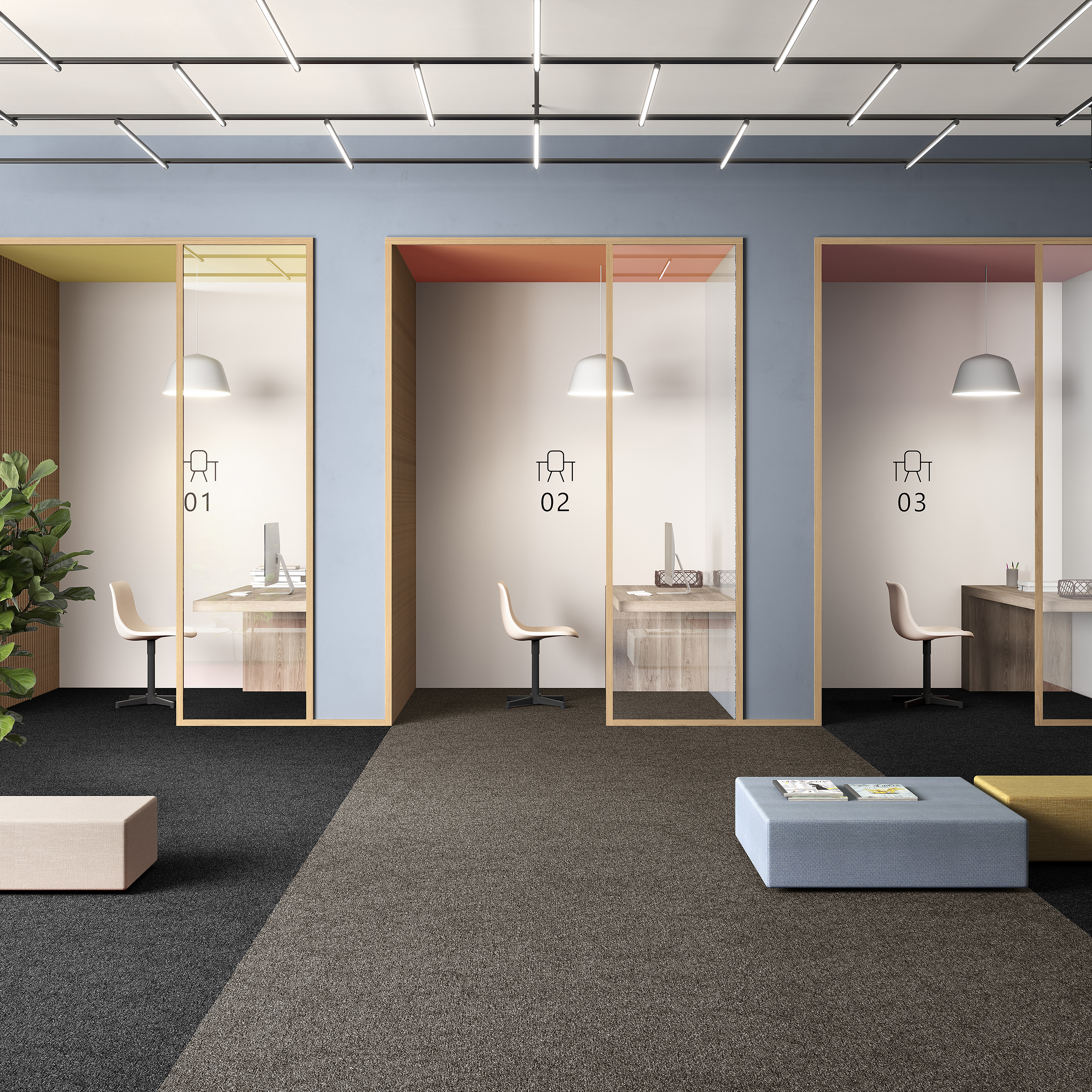 Ковровая плитка Medusa Tile 43 (500*500*5 мм) — купить в Ульяновске