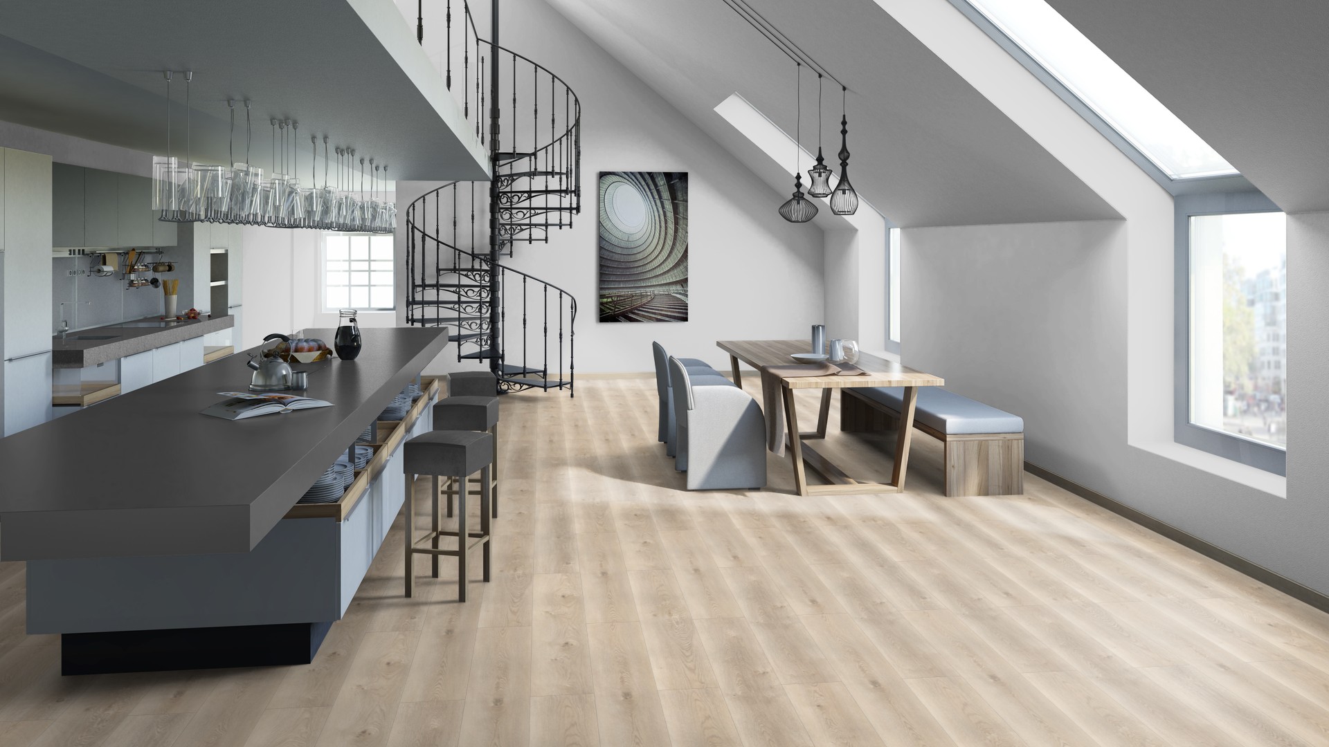 SPC ламинат "Tarkett" Deep House Sean (1400*225*4,6 мм) — купить в Ульяновске