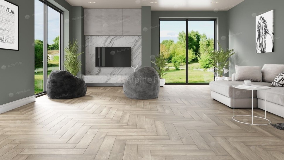 Виниловая плитка "Alpine Floor" Parquet LVT Дуб Натуральный Отбеленный (590*118*2,5 мм) — купить в Ульяновске