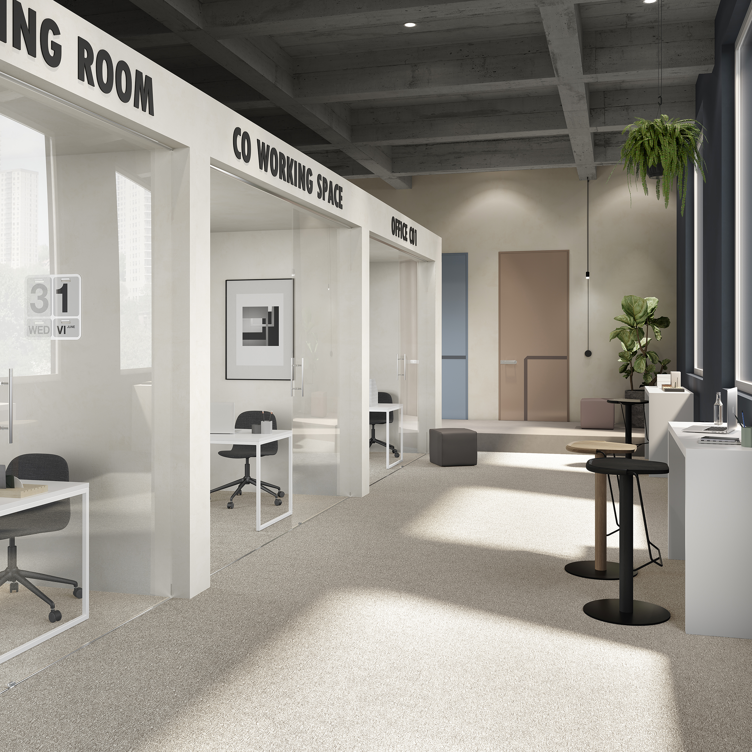 Ковровая плитка Medusa Tile 33 (500*500*5 мм) — купить в Ульяновске