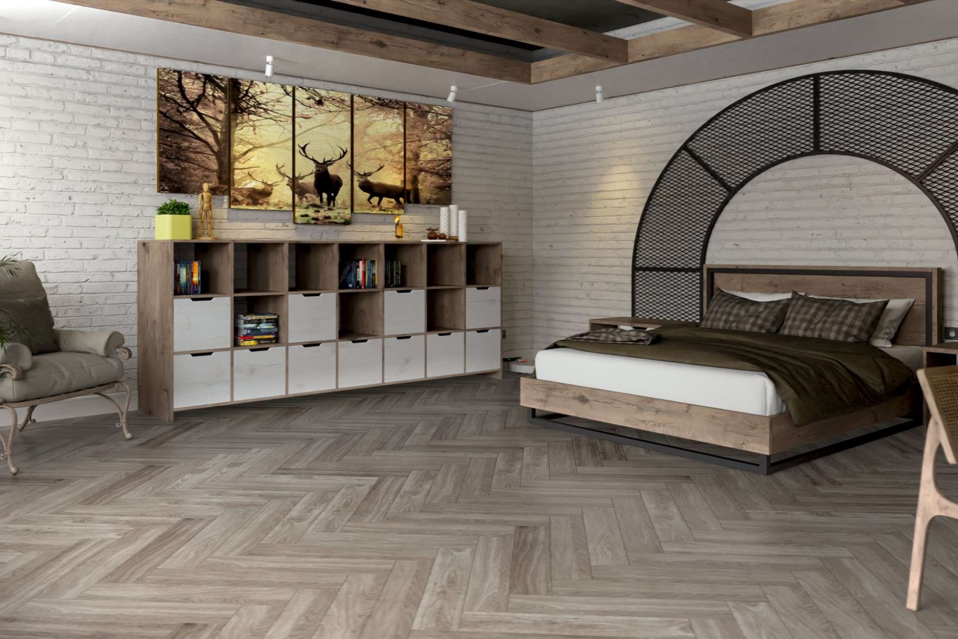 Инженерный паркет «Damy Floor» Скандинавский (укладка елочкой) — купить в Ульяновске