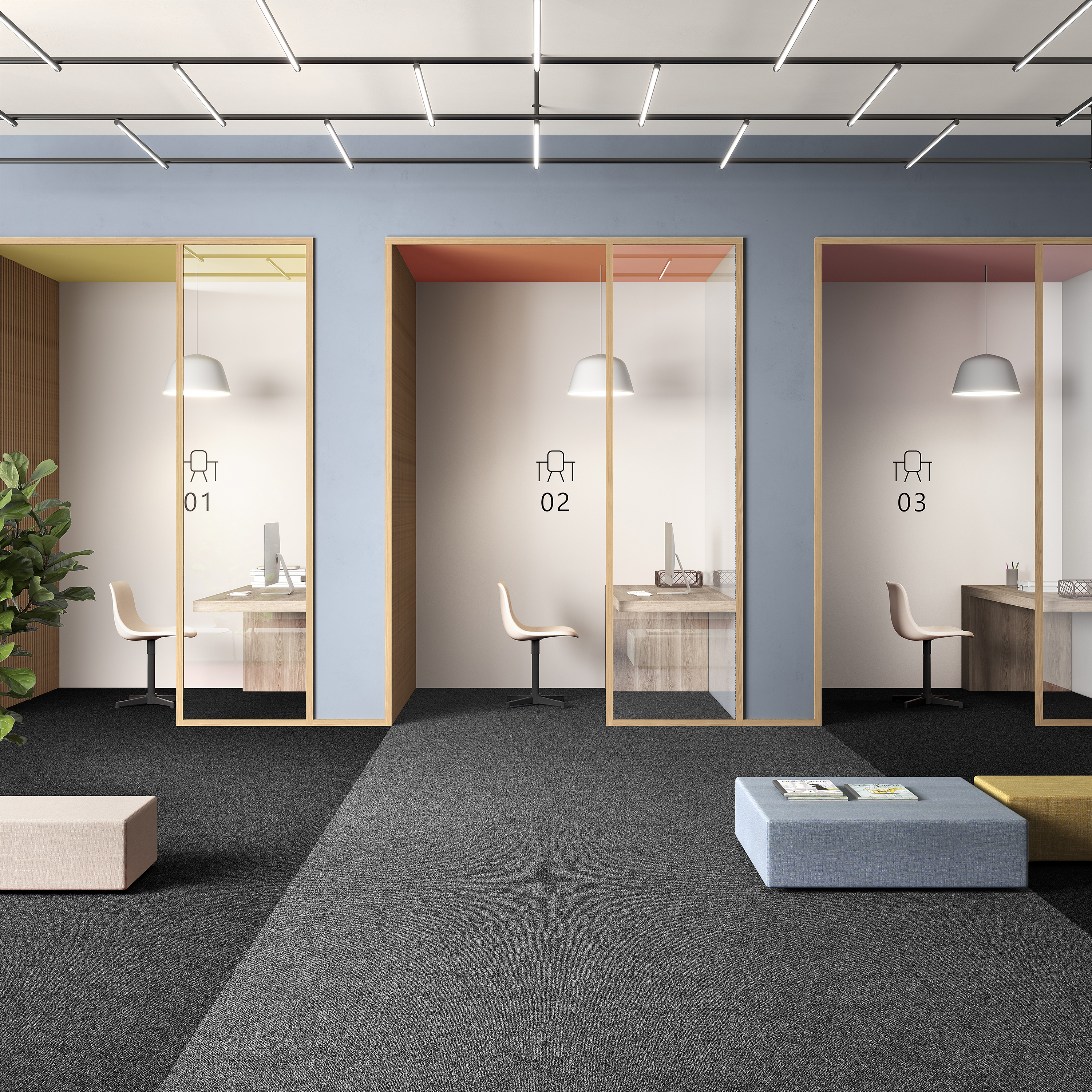 Ковровая плитка Medusa Tile 98 (500*500*5 мм) — купить в Ульяновске