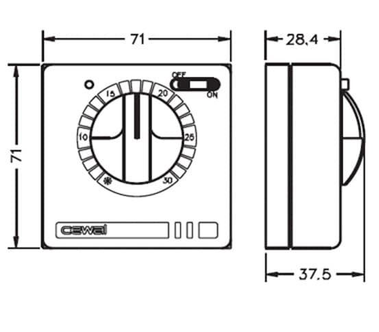 Терморегулятор Cewal RQ10 — купить в Ульяновске