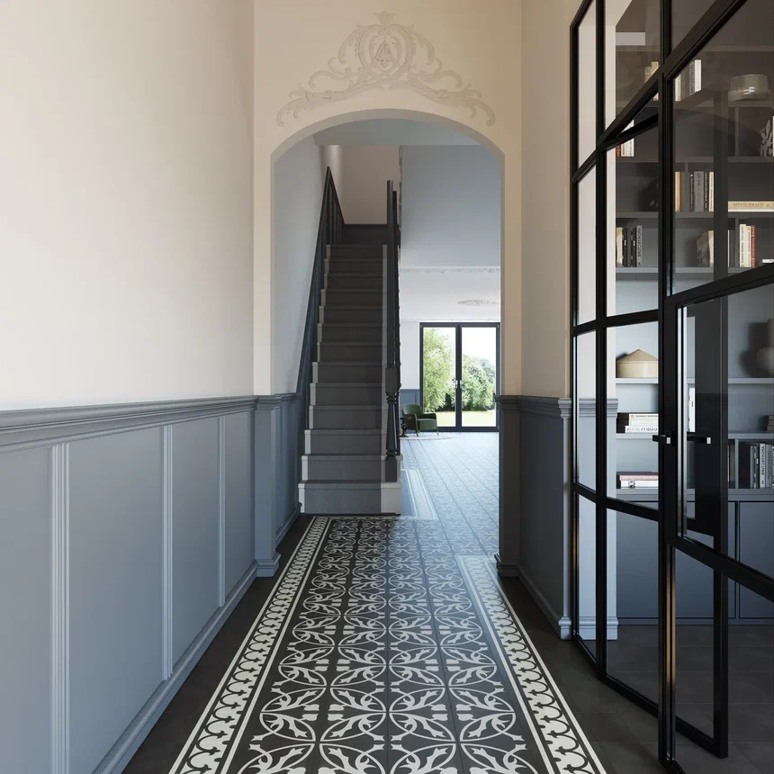 Кварцвиниловая плитка "Invictus" Victorian Deco Charcoal (229*229*2,5мм) — купить в Ульяновске