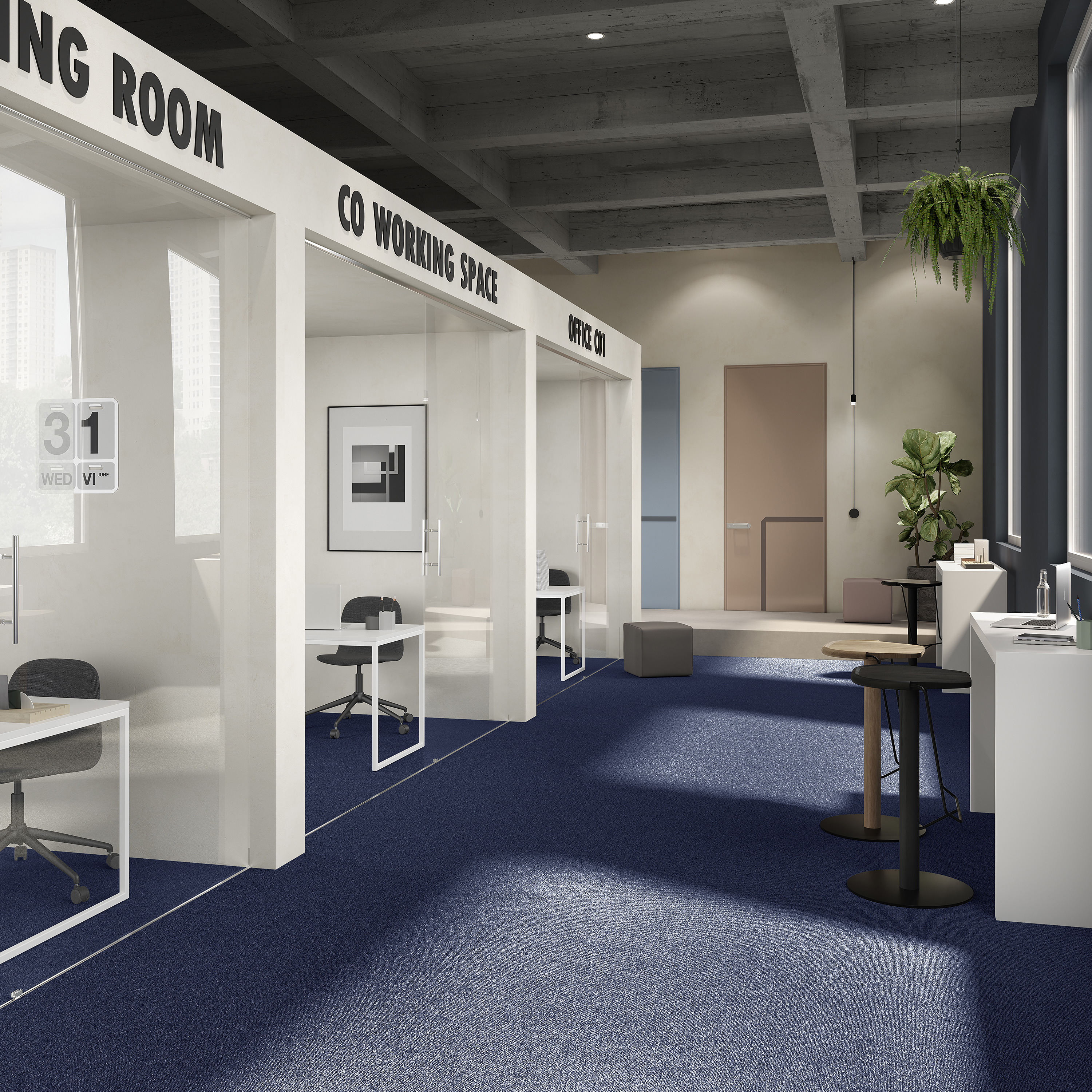 Ковровая плитка Medusa Tile 77 (500*500*5 мм) — купить в Ульяновске