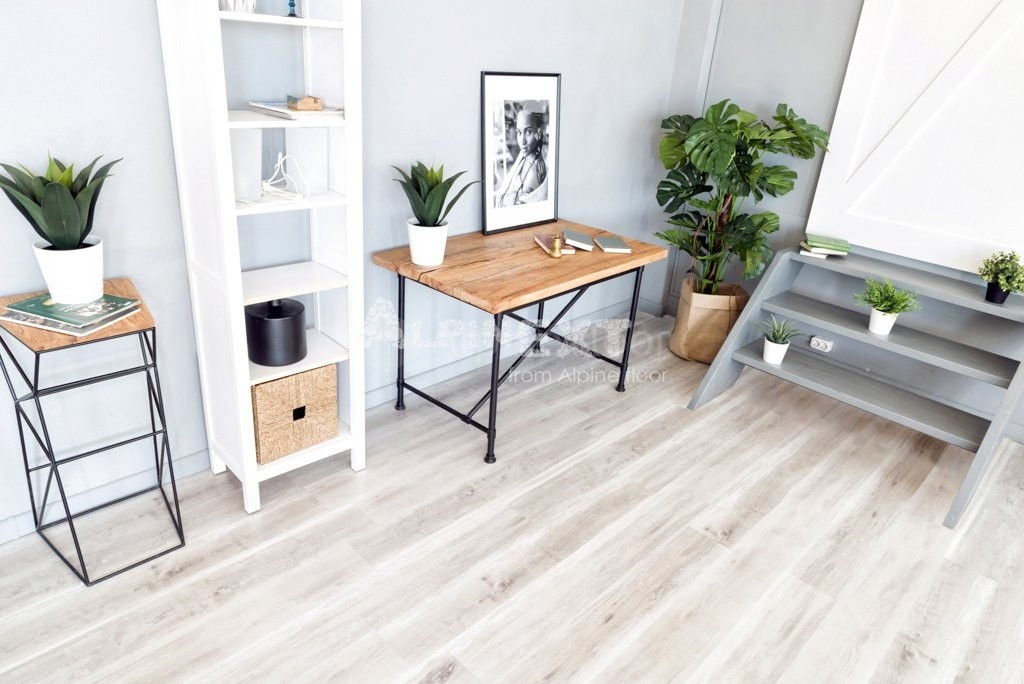 Замковая ПВХ плитка "Alpine Floor" Дуб выбеленный  (1220*183*4мм) — купить в Ульяновске