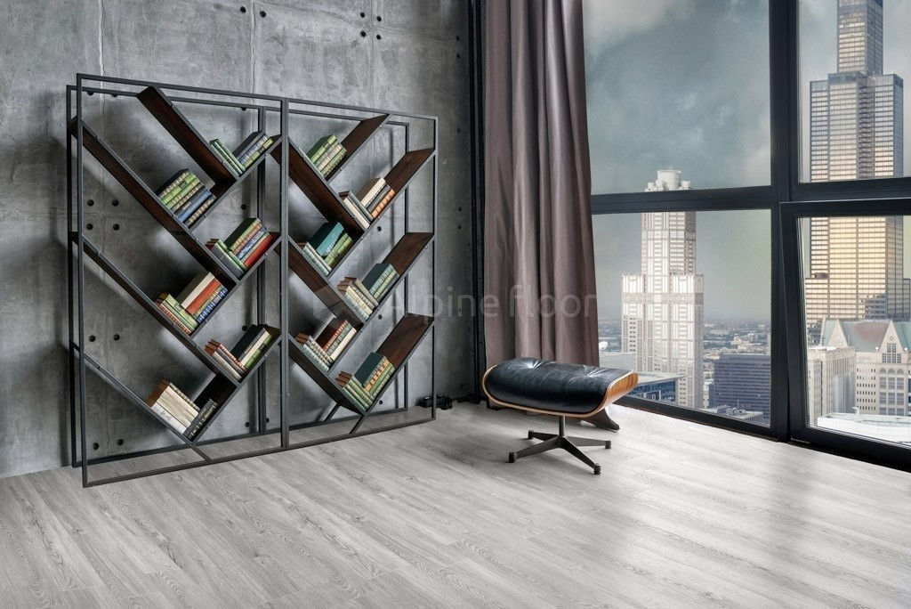 Замковая ПВХ плитка Секвойя Снежная  (1219*184*3,2мм) — купить в Ульяновске