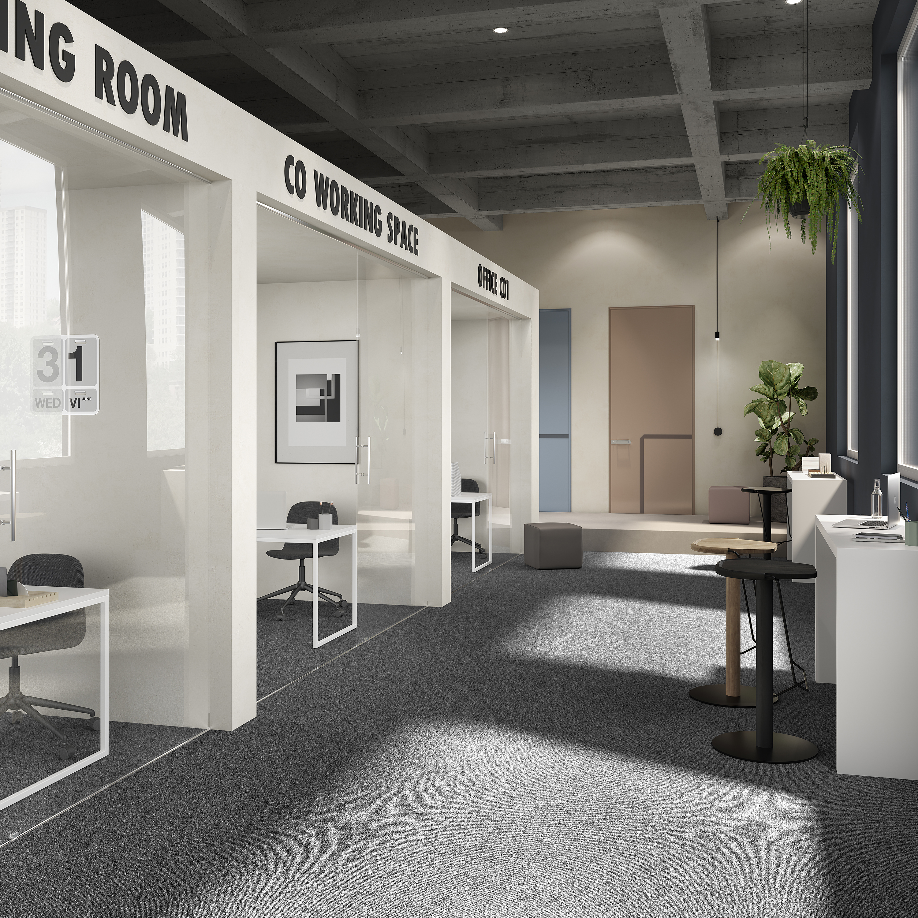 Ковровая плитка Medusa Tile 98 (500*500*5 мм) — купить в Ульяновске